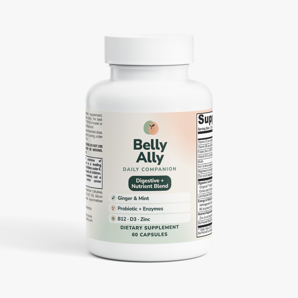 Belly Ally Daily Companion, 60 capsules